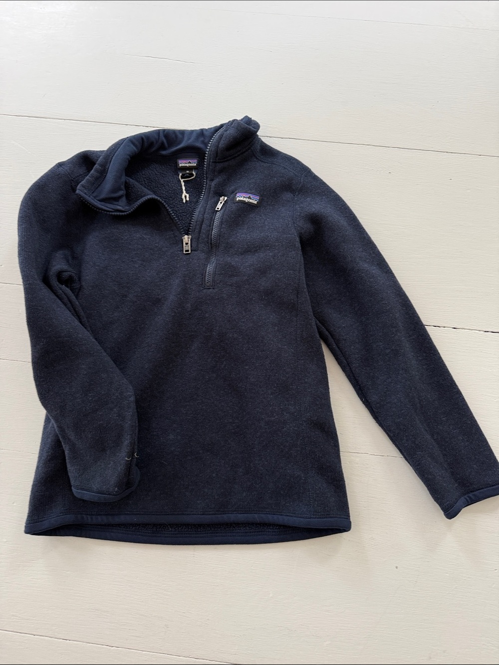 Patagonia Navy Quarter-Zip Fleece Pullover